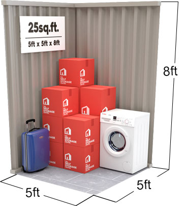 25 sq ft Storage Unit